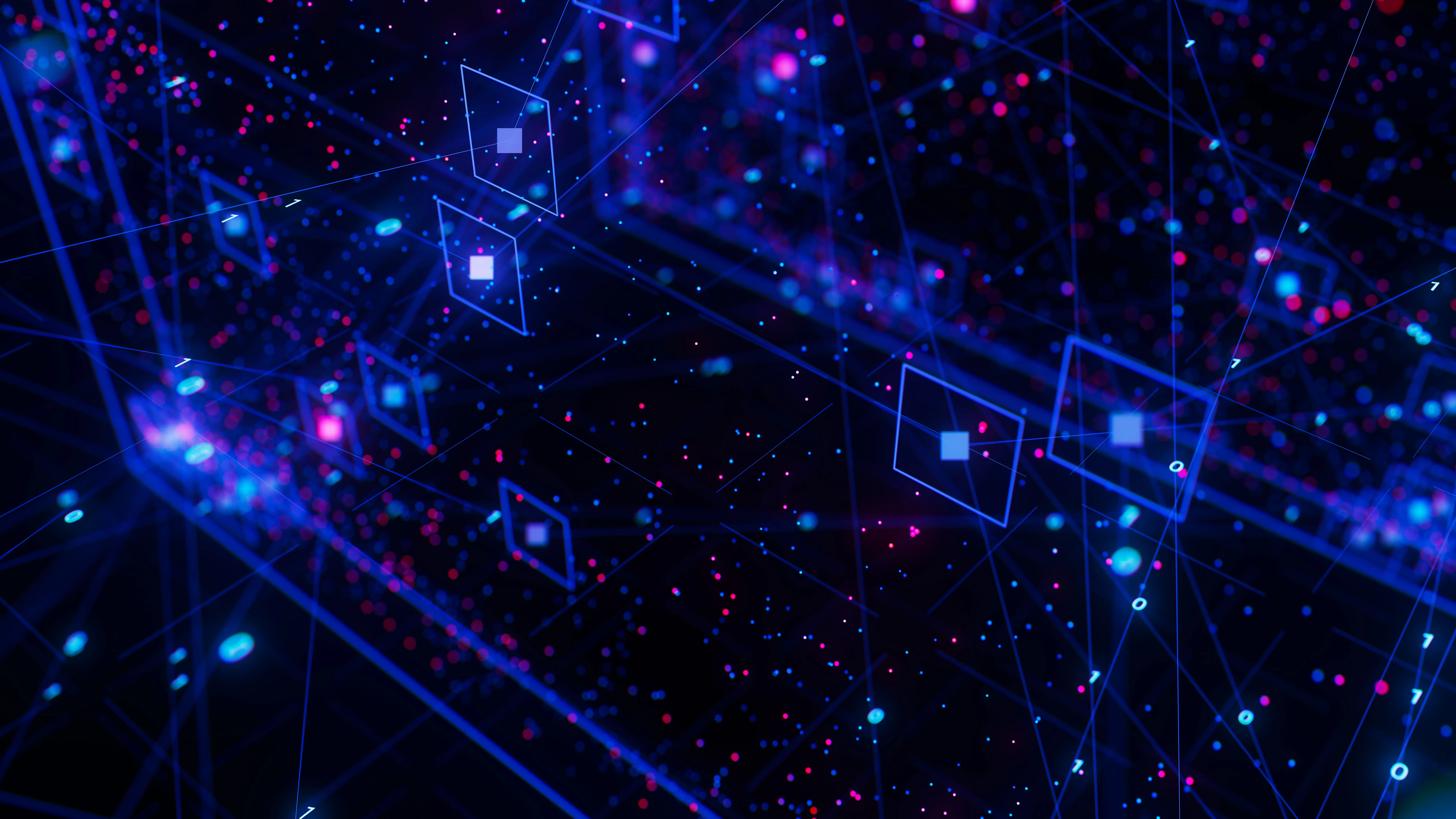 Abstract neural network representing AI model security